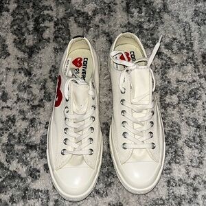 Never worn outside, only once around the house. I bought these in 2017.